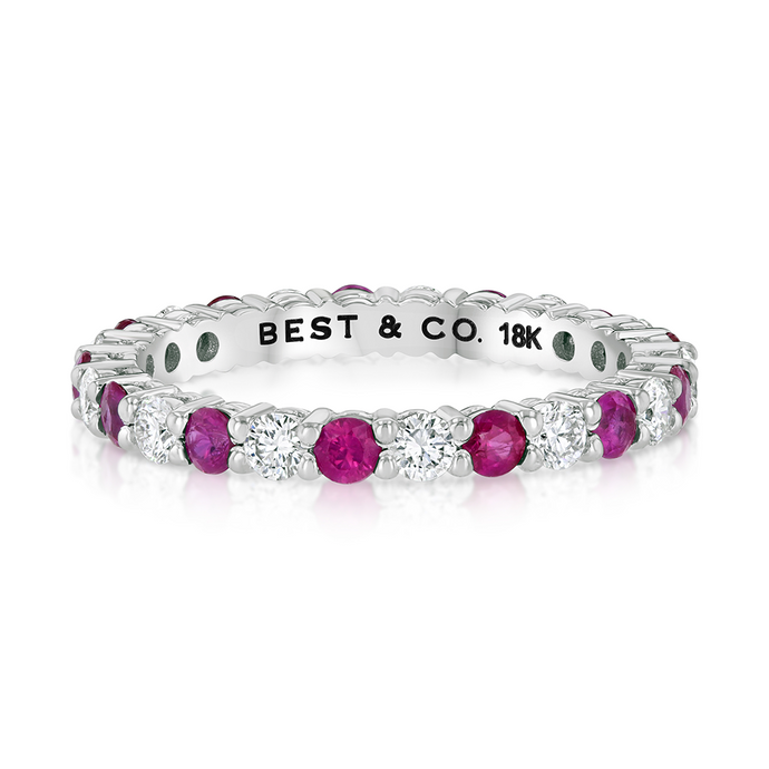 Pink Sapphire and Diamond Band - Best & Co.
