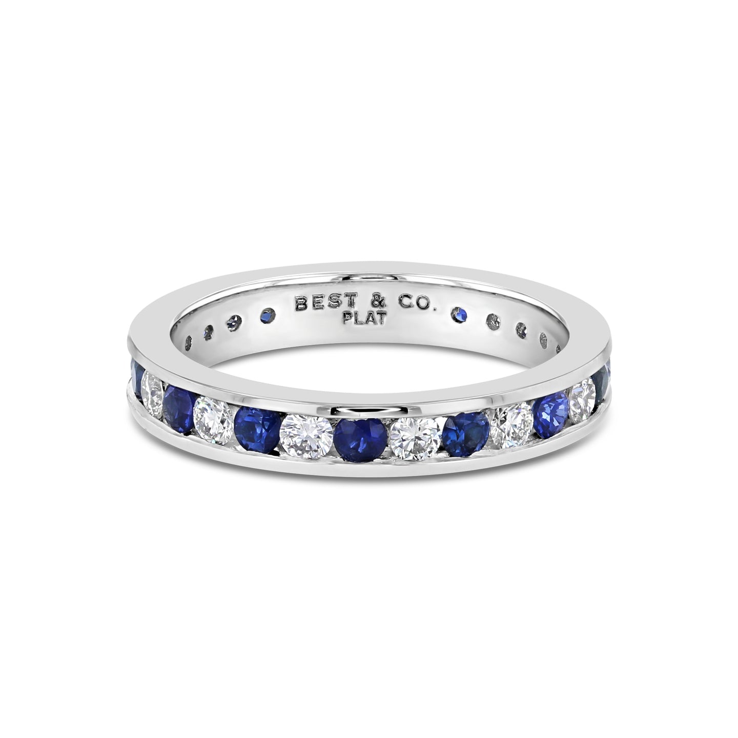 Blue Sapphire and Diamond Band - Best & Co.