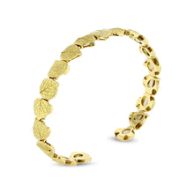 Flexible 18k Gold Aspen Leaf Bracelet