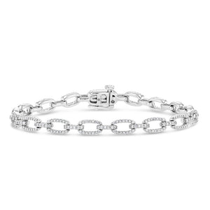 Diamond Pavé Chain Bracelet (White Gold) - Best & Co.