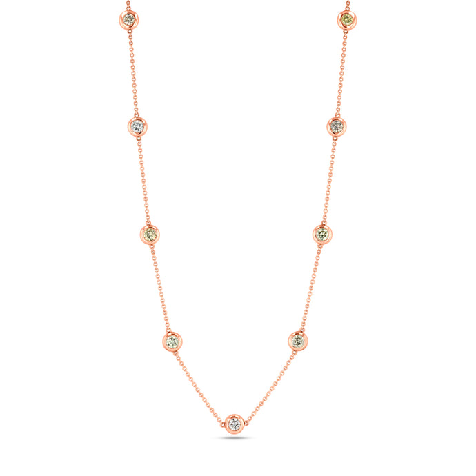 Colored Diamonds by the Yard RG Necklace (16