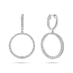 Diamond Circle Earrings - Best & Co.