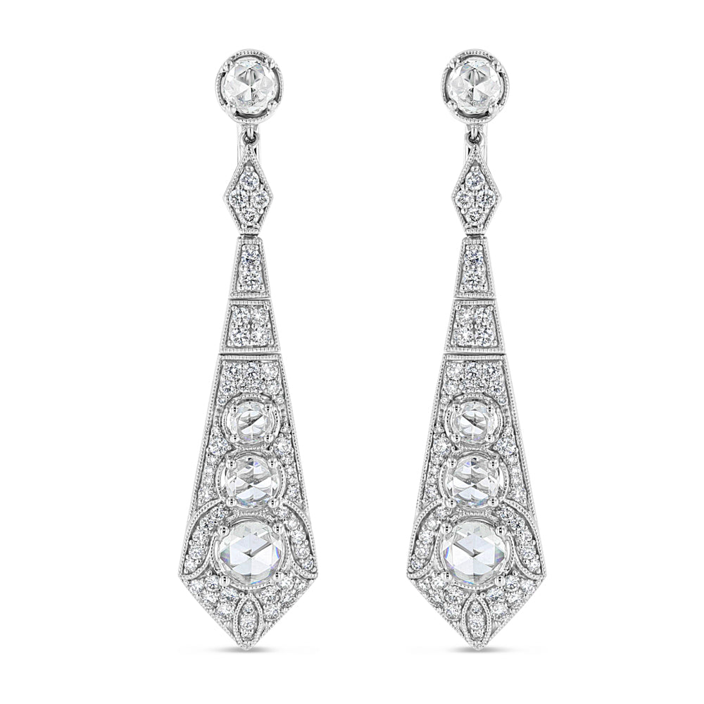 Art Deco Diamond Earrings - Best & Co.