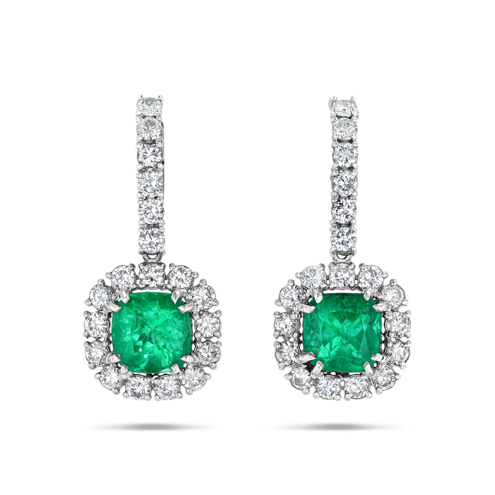 Legacy Emerald Drop Earrings - Best & Co.