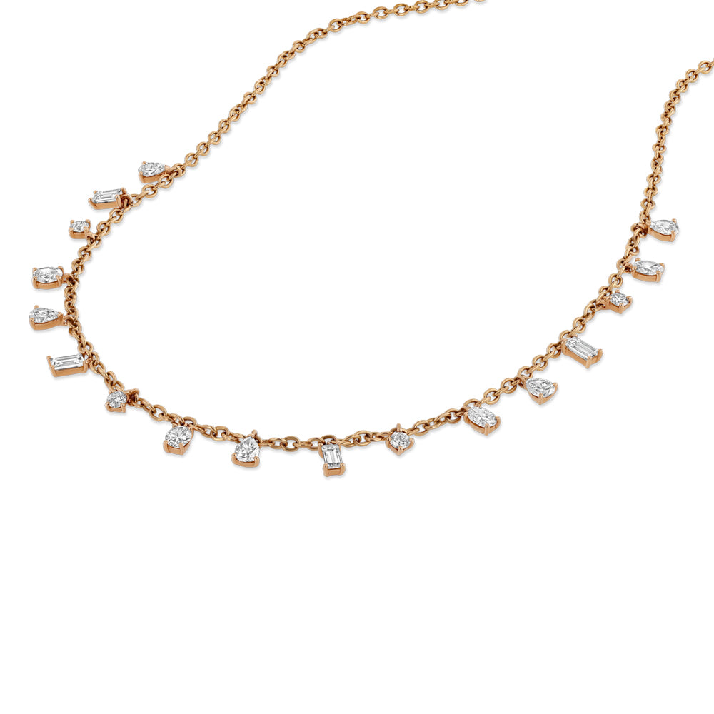 New Dawn Classic Multi-Shape Diamond Necklace