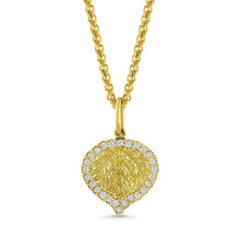 Gold and Diamond Aspen Leaf Pendant Necklace