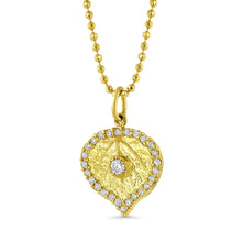 Aspen Leaf with Diamond Pendant Necklace