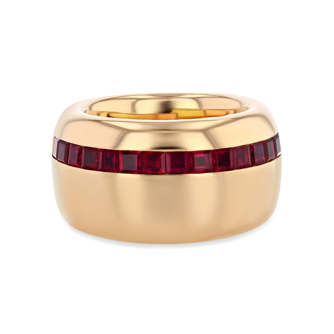 18k Rose Gold Ruby Ring
