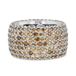 Champagne Diamond Pavé Band in 18k White Gold - Best & Co.