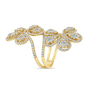Double Flower Ring (Yellow Gold) - Best & Co.