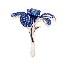 Blue Sapphire Flower Ring - Best & Co.