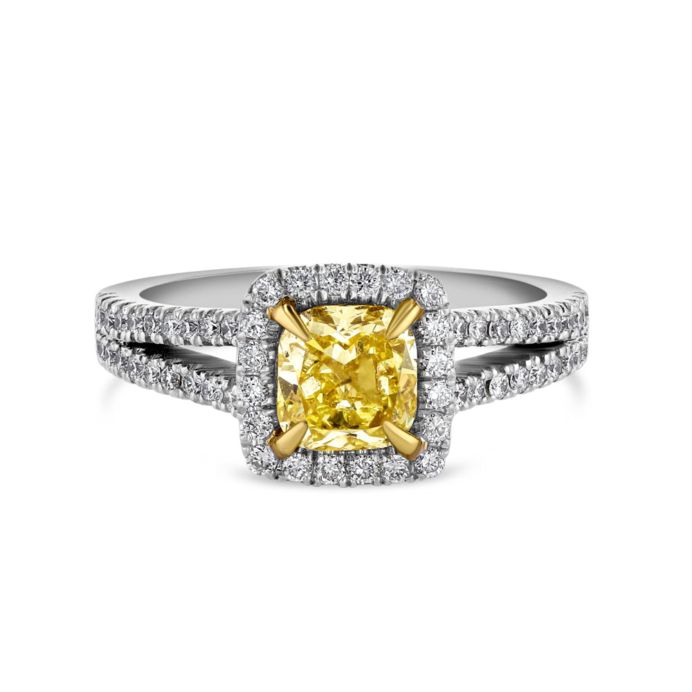 Yellow Diamond Cocktail Ring - Best & Co.